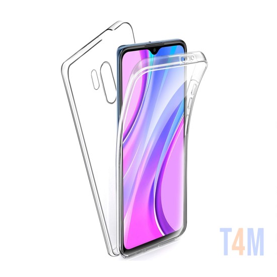 Funda de Silicona 360º para Xiaomi Redmi 9 Transparente